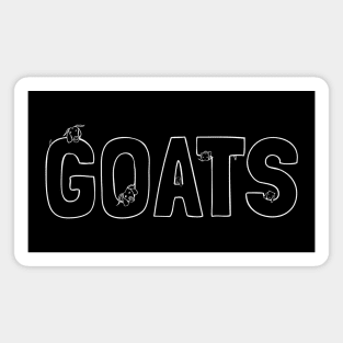 Goat art cute goats hand-drawn friendly goats Magnet